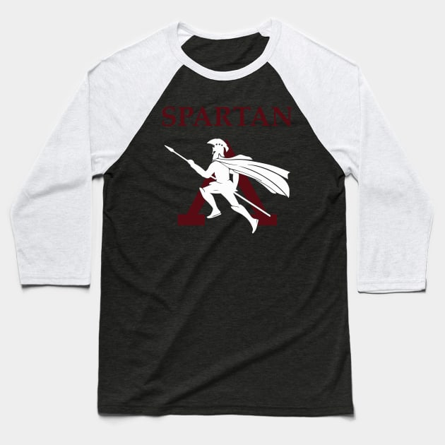 Spartan Warrior Baseball T-Shirt by MaMoberlin